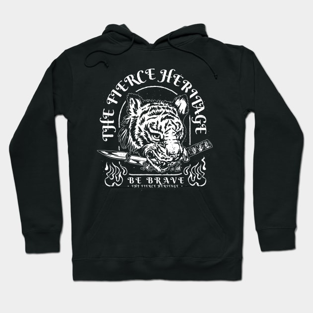 Tiger Tenacity Hoodie by Life2LiveDesign